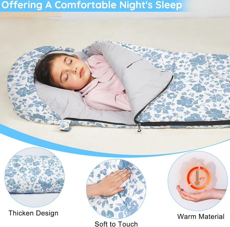 FIOBEE Kids Sleeping Bag for Girls Boys 3 Season Warm & Cool Weather Youth Camping Sleeping Bags with Backpacking Bag Waterproof for Traveling Hiking Indoor Outdoor Camping Essentials - Image 5